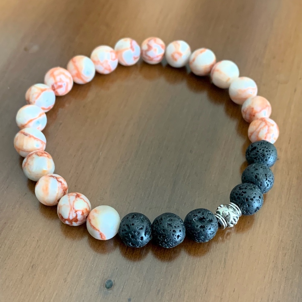 stretchy stone beads bracelet